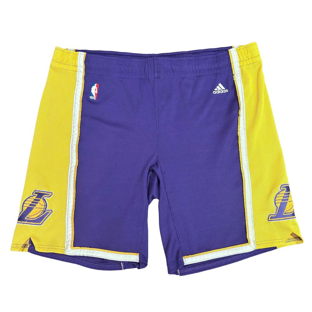 Adidas NBA Los Angeles Lakers Purple Gold Athletic Shorts XXL
